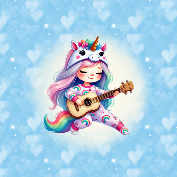 VB Little Unicorn Girls in Love Panel 4